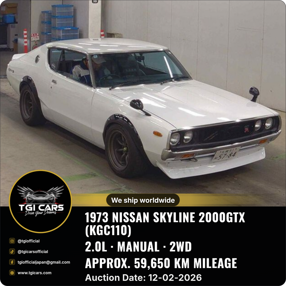 1973 Nissan Skyline 2000GTX (KGC110)